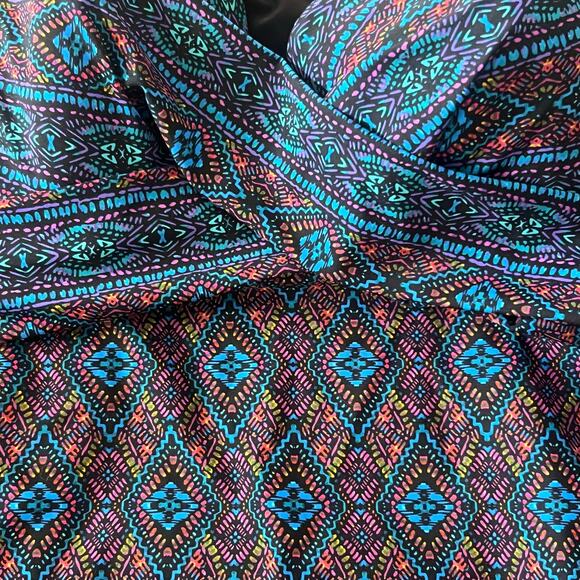 NWT Miraclesuit Allura Swim Tankini Top in Romani Size 10 Multicolor Geometric - Picture 5 of 8